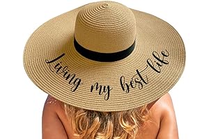 Women's 'Living My Best Life' Beach Hat