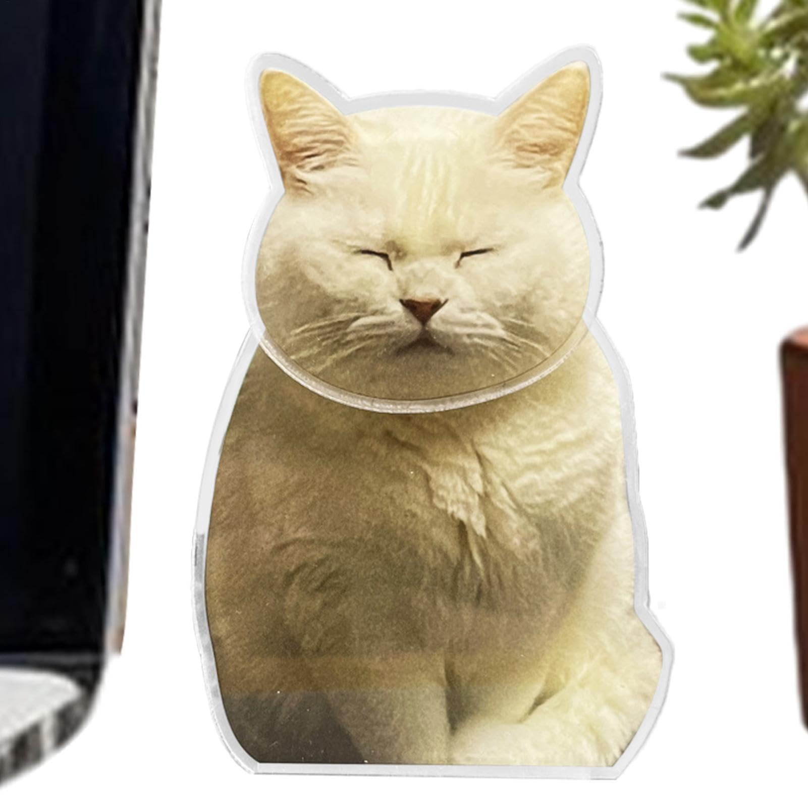 Eoixuqba Dashboard Bobblehead Cat - Small Car Interior Decoration,Shaking Head Ornament for Car Dashboard, Acrylic Dashboard Decorations, Desktop Decor