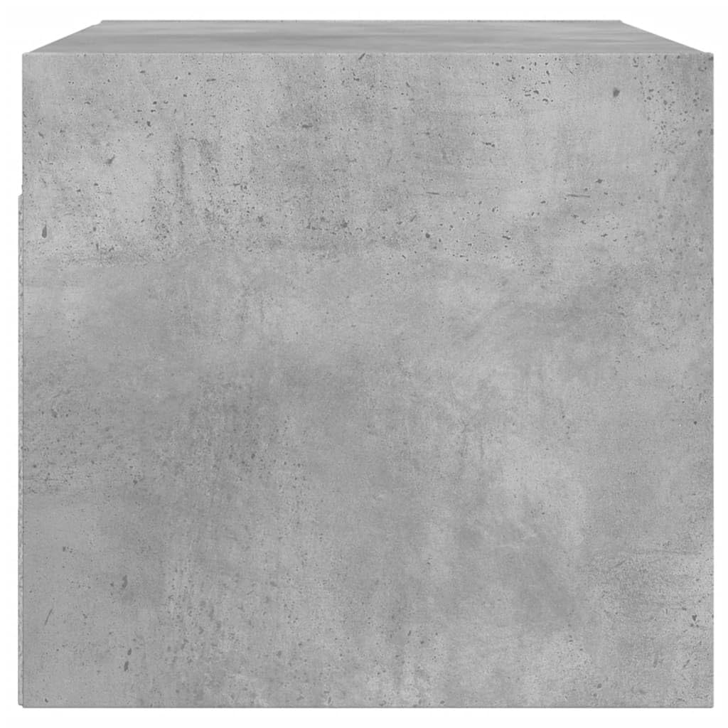 vidaXL Mobili a Muro con Ante in Vetro 2pz Grigio Cemento 68,5x37x35cm