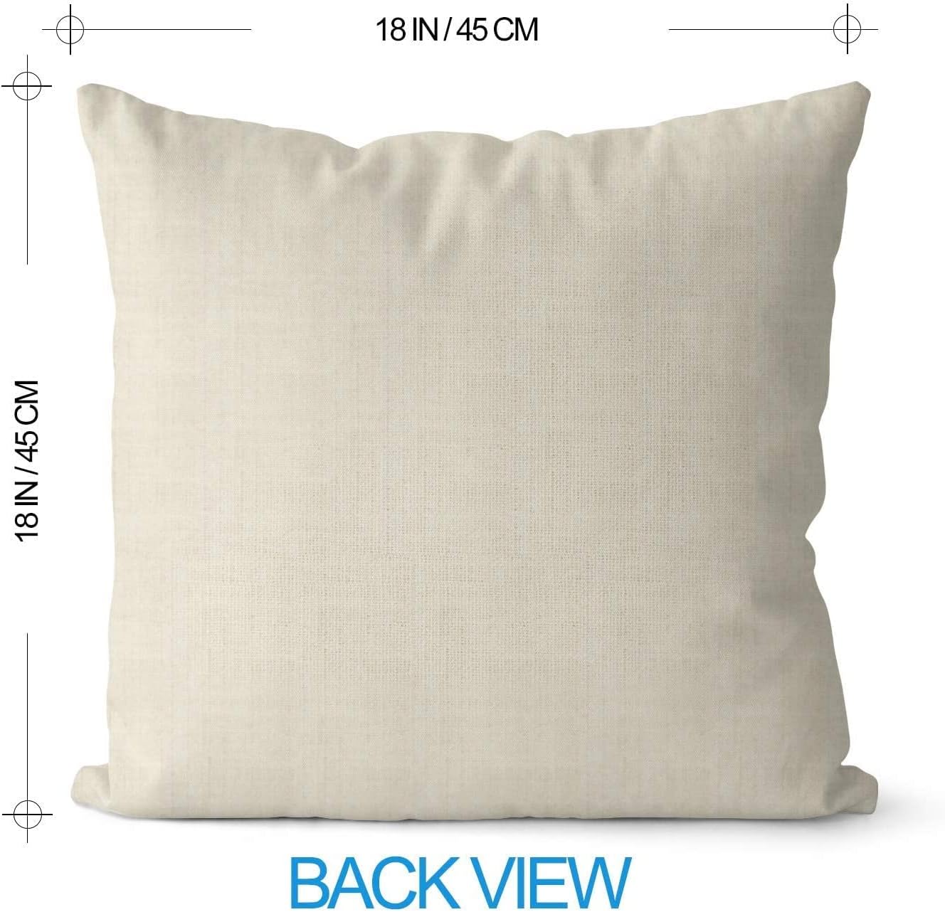 AVOIN colorlife Happy Camper Camping Life Throw Pillow Covers 18x18 Set of 4, Gnome S'More Campfire Decoration for Sofa Couch - Image 6