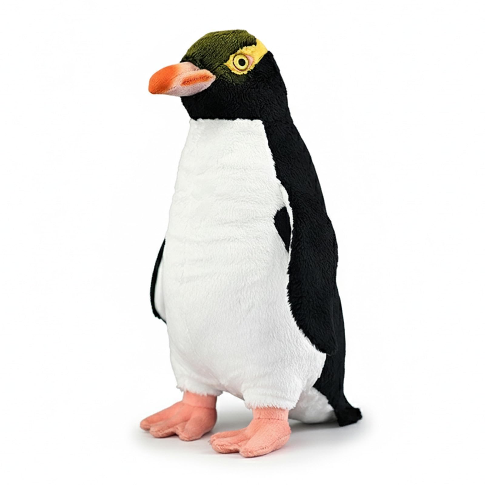 PuffPurrs Lifelike Yellow-Eyed Penguin Plush Toy, Cute Realistic Bright Yellow Eyes Teddy Stuffed Animal, Hoiho Critically Endangered Unique Toy Gift, 29 CM/11 In