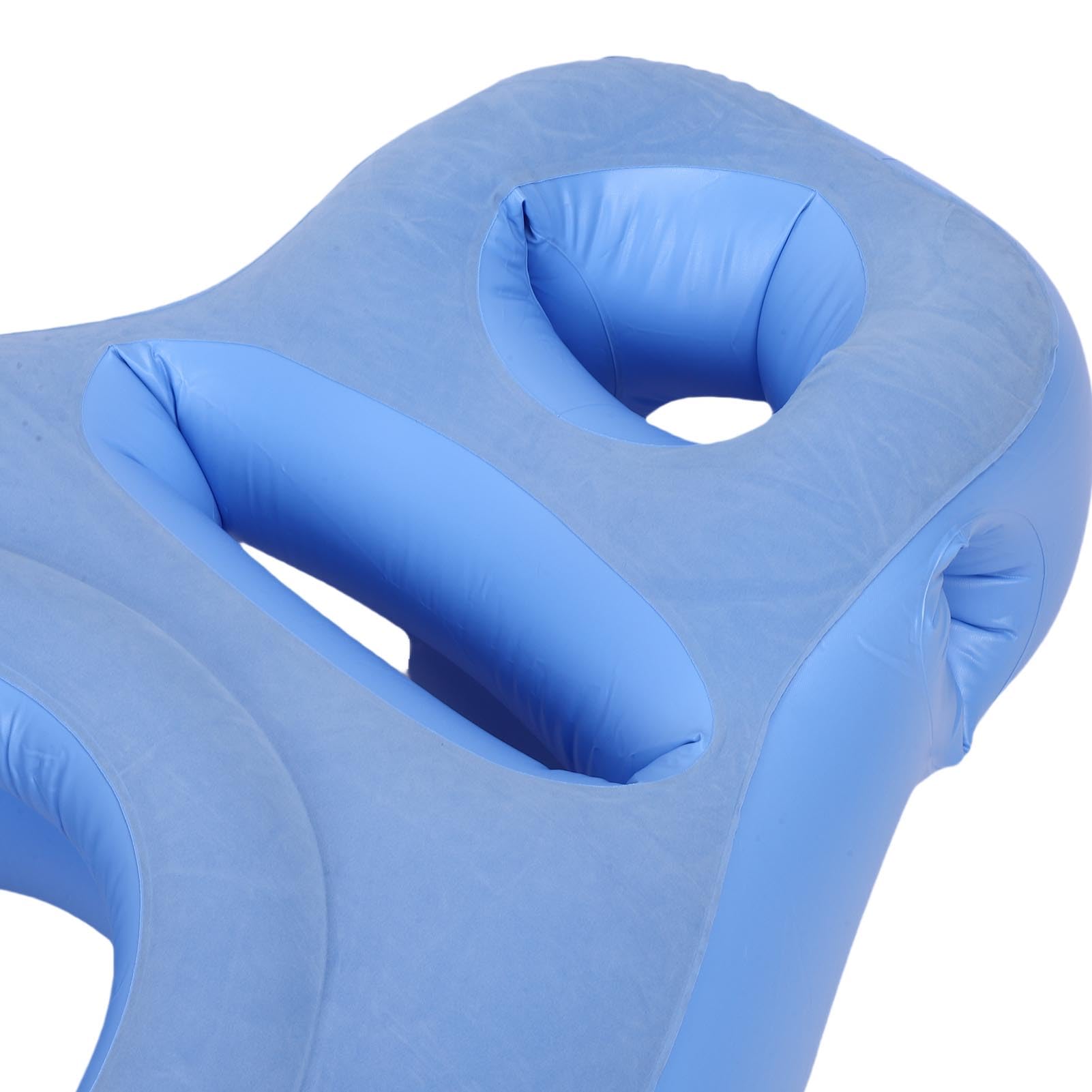 Almohada de Cuerpo Completo con Orificio para el Vientre, Almohada de Maternidad Inflable para Dormir, Flotador de Piscina, Soporte Ligero de PVC Gris