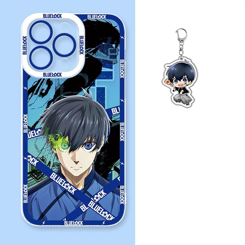 Amazon.com: SodaMeow Blue Lock Phone Case Compatible with iPhone