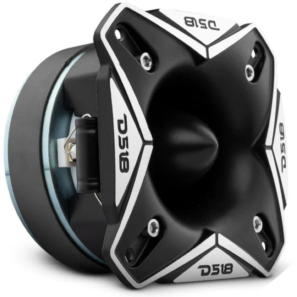 GK SOUND Kit Set para DS18 PRO-TWX3Ti 1 x 9,7 cm Super Bullet Tweeter, 250 vatios rms 500 vatios máx, 4 ohmios, 108 db spl, umbrales de Puerta de Coche, 1 Pieza + Condensador de instalación