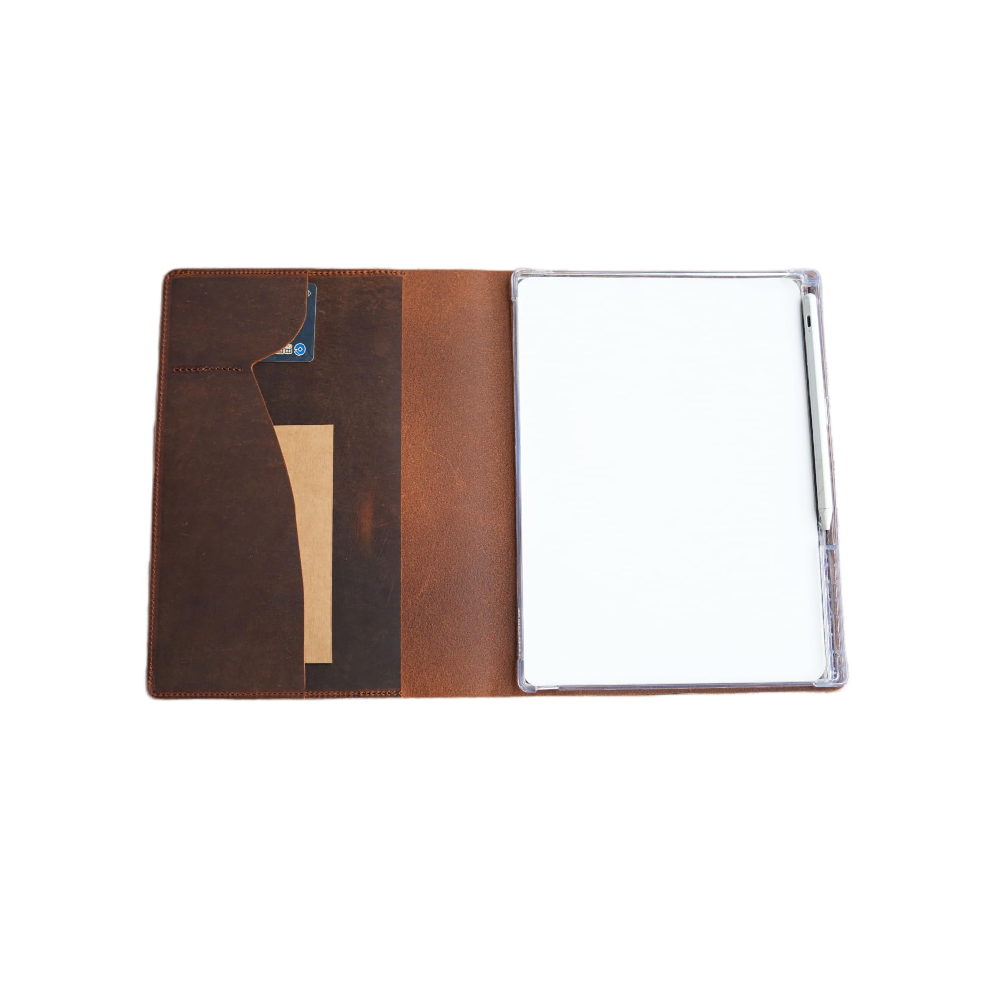 Schutzhülle aus echtem Leder mit Stifthalter für Remarkable Paper Pro Tablet 11,8 Zoll (30 cm), Folio-Schutzhülle für Remarkable Paper Pro, Geschenk für Ihn, Braun 2