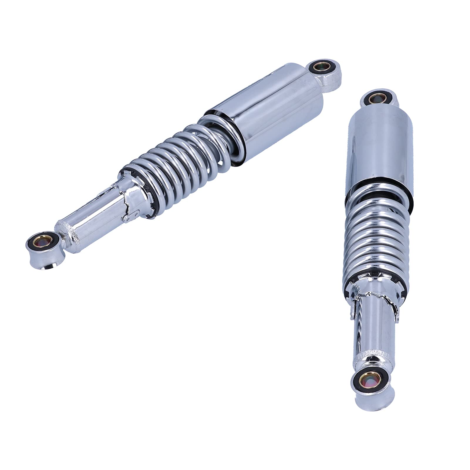 Amortisseur de Moto, 1 Paire 12.5 Pouces Suspension de Moto Ressort Amortisseur en Acier Inoxydable Adapté replacement pour