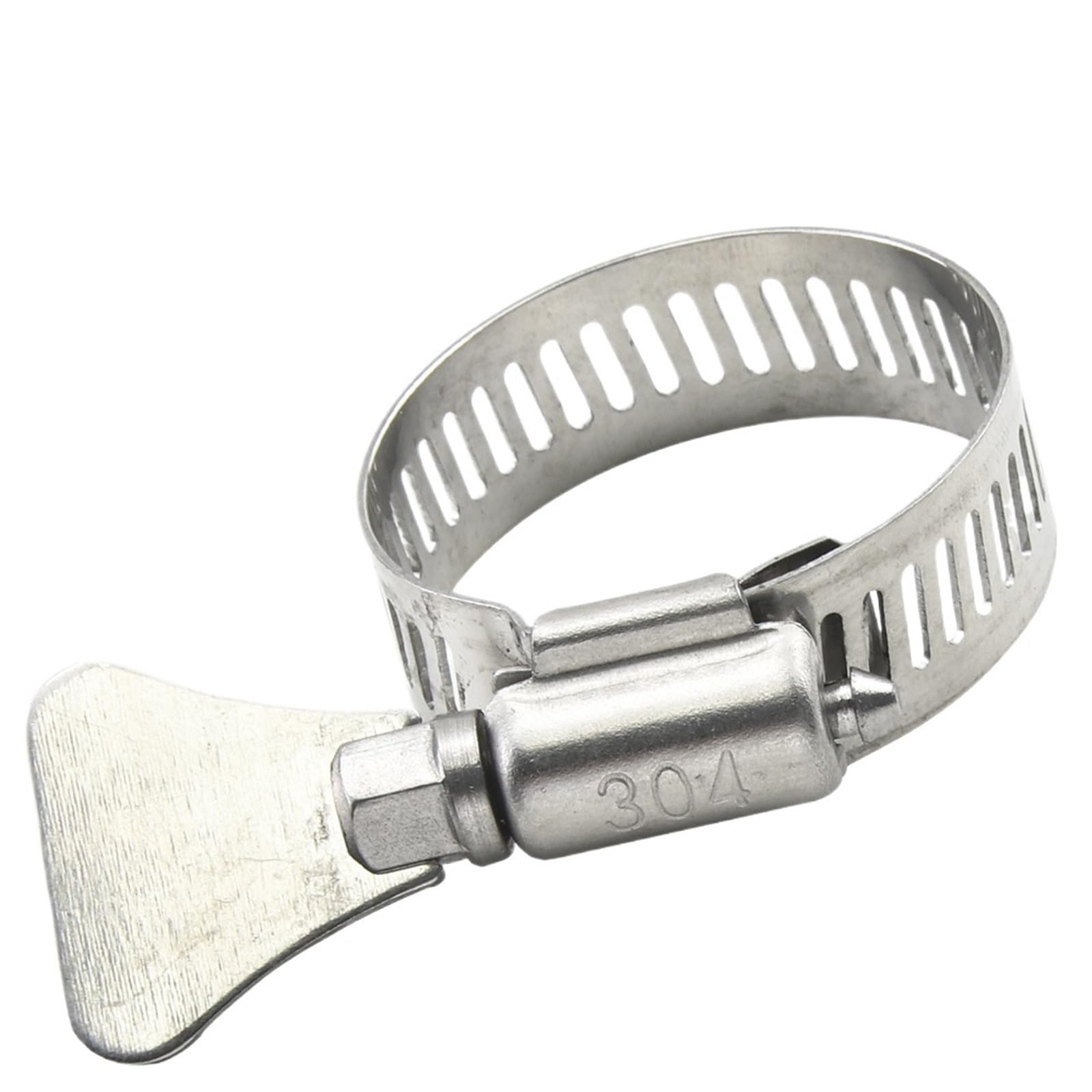 Hqycl One Color 2-10Pcs Worm Gear Hose Clamps 6-95Mm Adjustable Key Clamps Hose Clip Stainless Steel For Water Pipe Automotive Mechanical(19-29Mm 10Pcs)