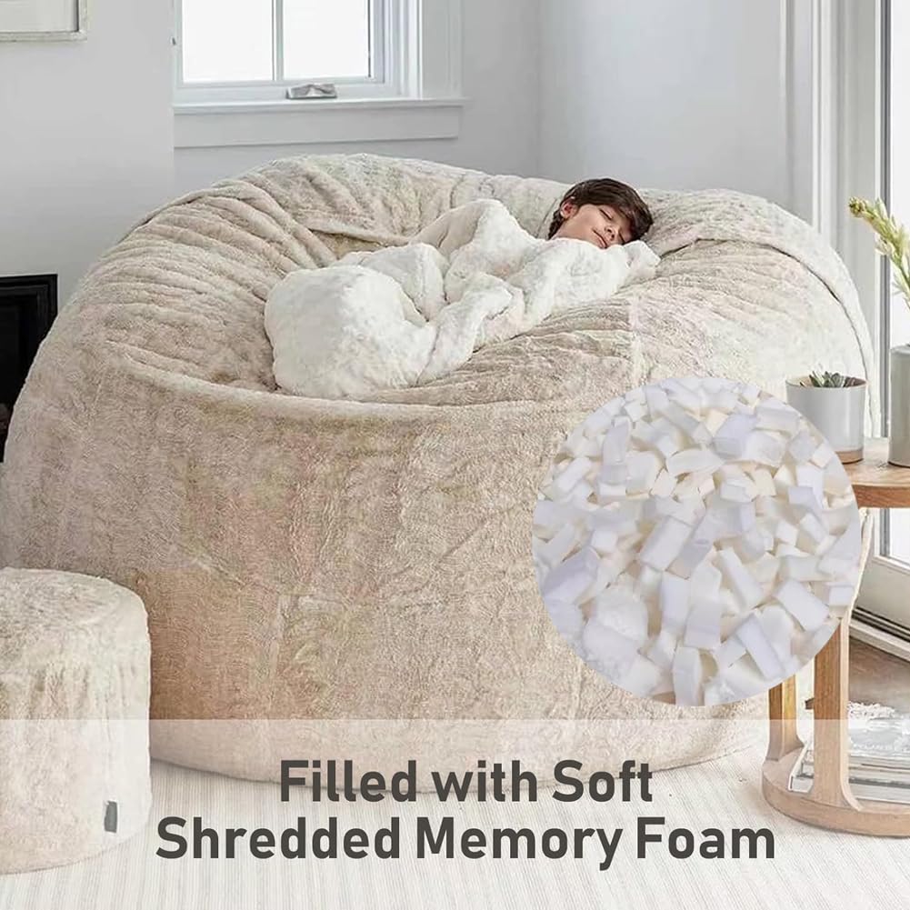 Sleep Touch - Memory foam triturato (4,5 kg), prodotto negli Stati Uniti, ricarica da 4,5 kg, imbottitura per divano, imbottitura per sedia e cuscino, imbottitura per cuscini