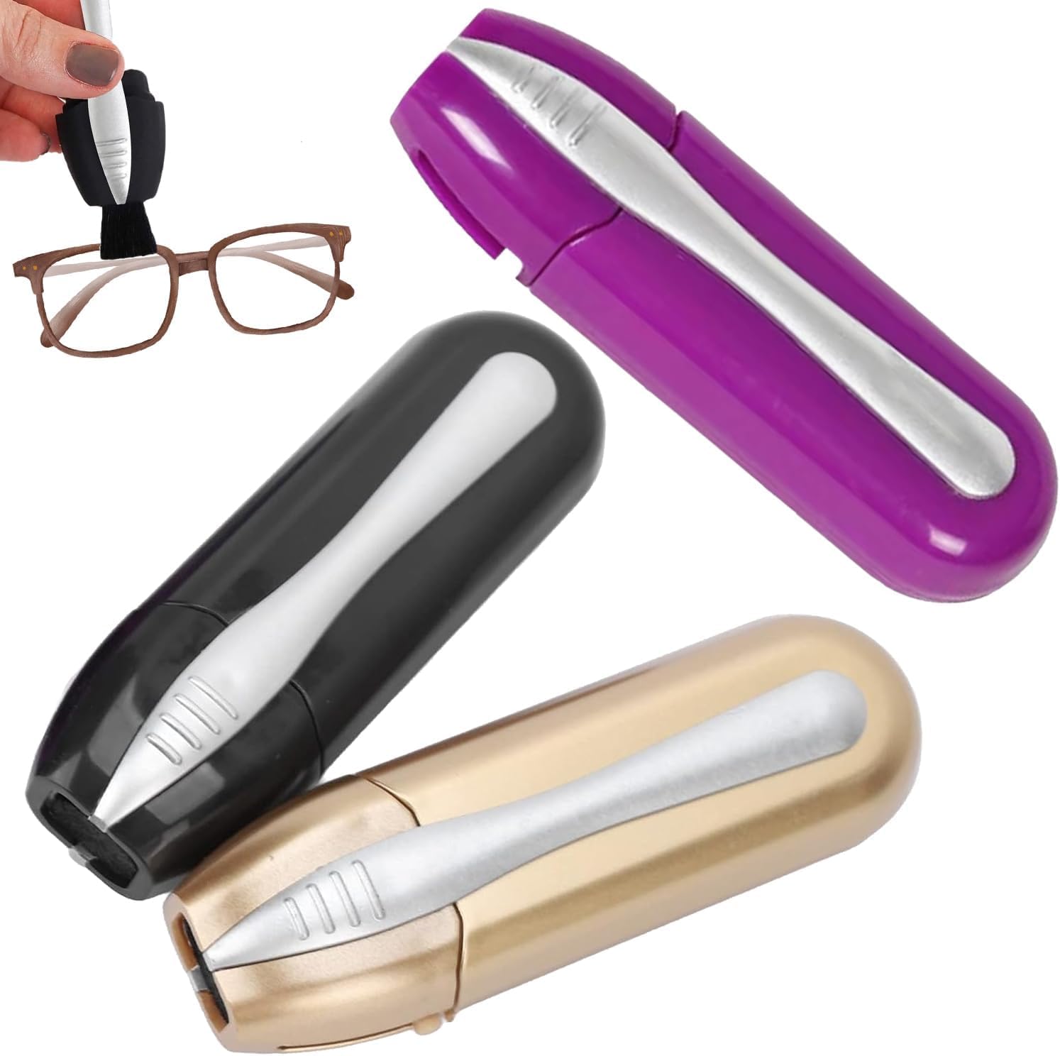 Phftrcew 1 3Pcs Eyeglass Cleaners Set Peeps Glasses Cleaner Brush For Eyeglasses And Sunglasses