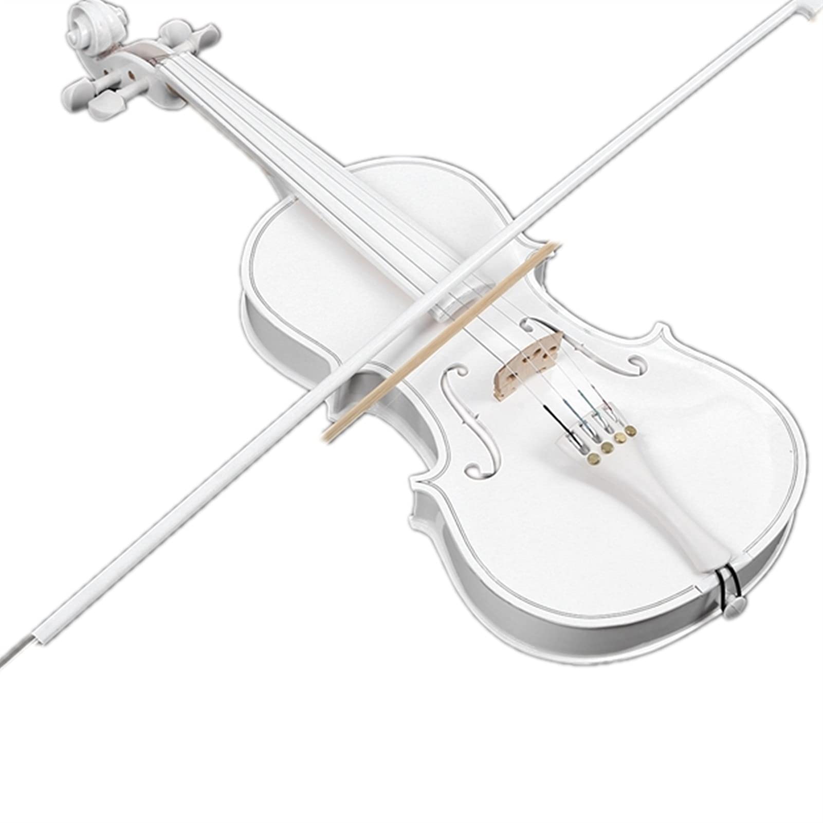 Cello Kit Violin Student Violin 4/4 Full Size Violin Violin Set Child Beginner White Violin - Image 7