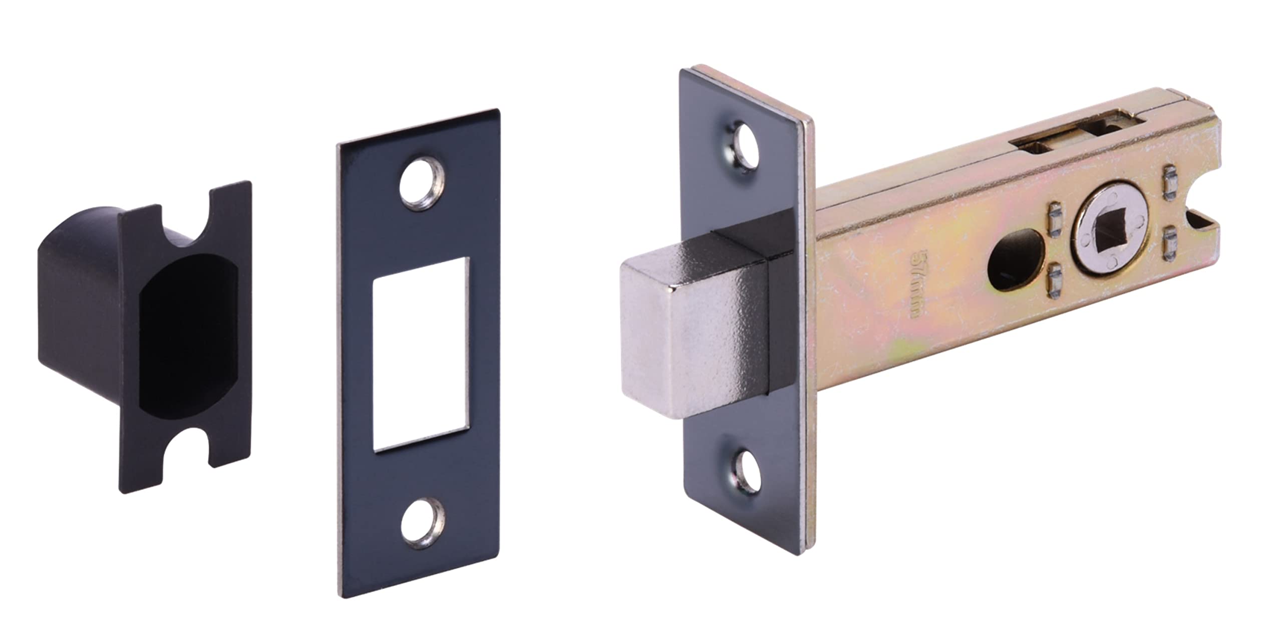 Hunta Black Nickel Handlezone® Bathroom Toilet Door Deadbolt Lock - 76Mm Bolt With 57Mm Backset