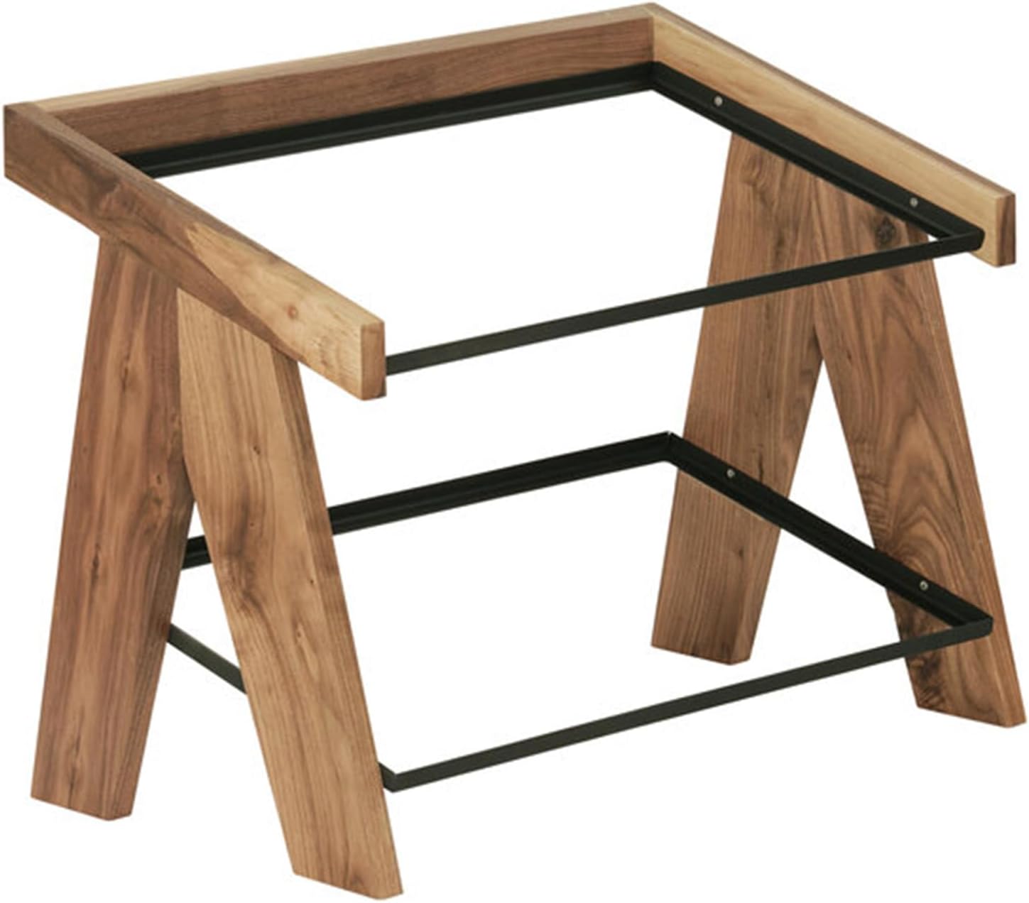 Cal-Mil Sydney 23 1/4" x 14" x 17 1/2" 2-Tier Walnut Display Merchandiser Frame 23138-2-78 WS-211123138278-NPF