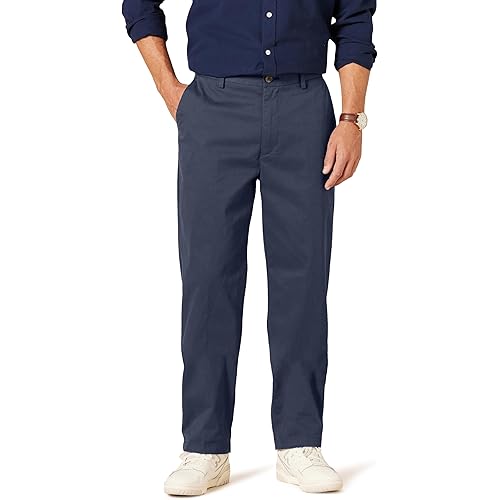 Amazon Essentials Mens Classic-Fit Wrinkle-Resistant Flat-Front Chino Pant (Available in Big & Tall)