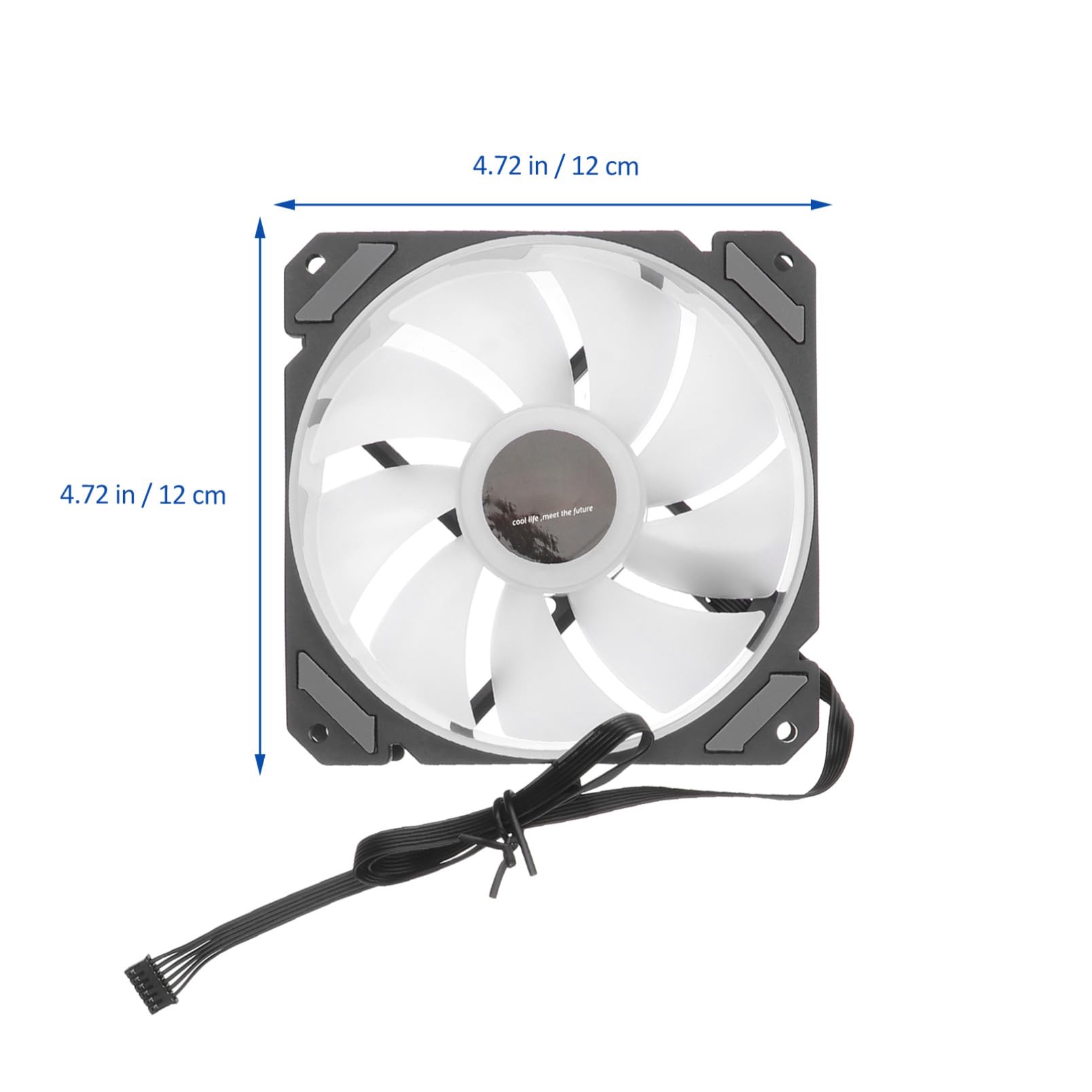 Ventilador en Fiesta Verano para Ordenador de 12cm LED Rgb de Refrigeración con Sistema de Refrigeración y Plástico, Adecuado para Gaming