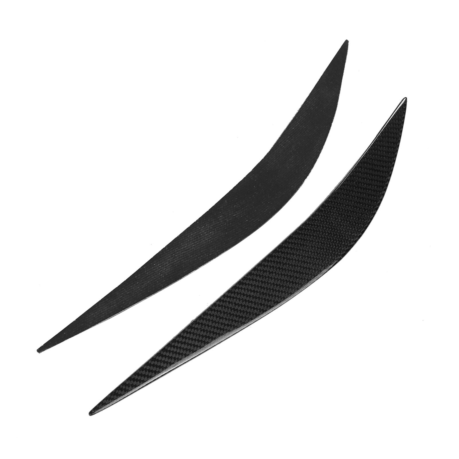 Car Headlight Eyebrow 2pcs Real C&arbon Fiber Car Front Headlight Eye Lid Eyebrows Cover For F80 M3 F82 F83 M4 2014-2017 F32 F33 F36 4 Series 12-17 Headlight EyeLids