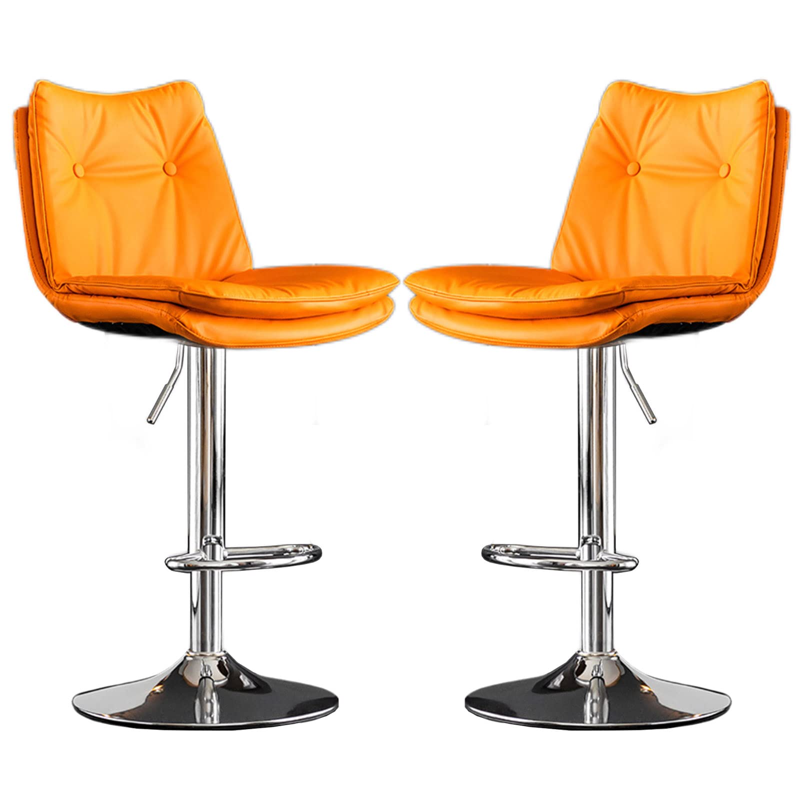 Tabourets de bar lot de 2 chaises de cuisine rembourrées faciles à nettoyer