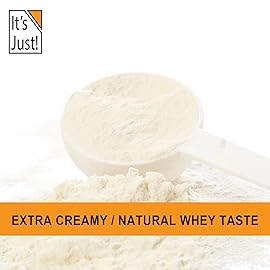 It\'s Just! - 100% Whey Protein Concentrate, Grass-Fed Pasture Raised, Made in Australia, RBST/rBGH Hormone Free, Premium WPC-80, No Added Flavors (Grass-Fed Unflavored, 1.25 Pound)