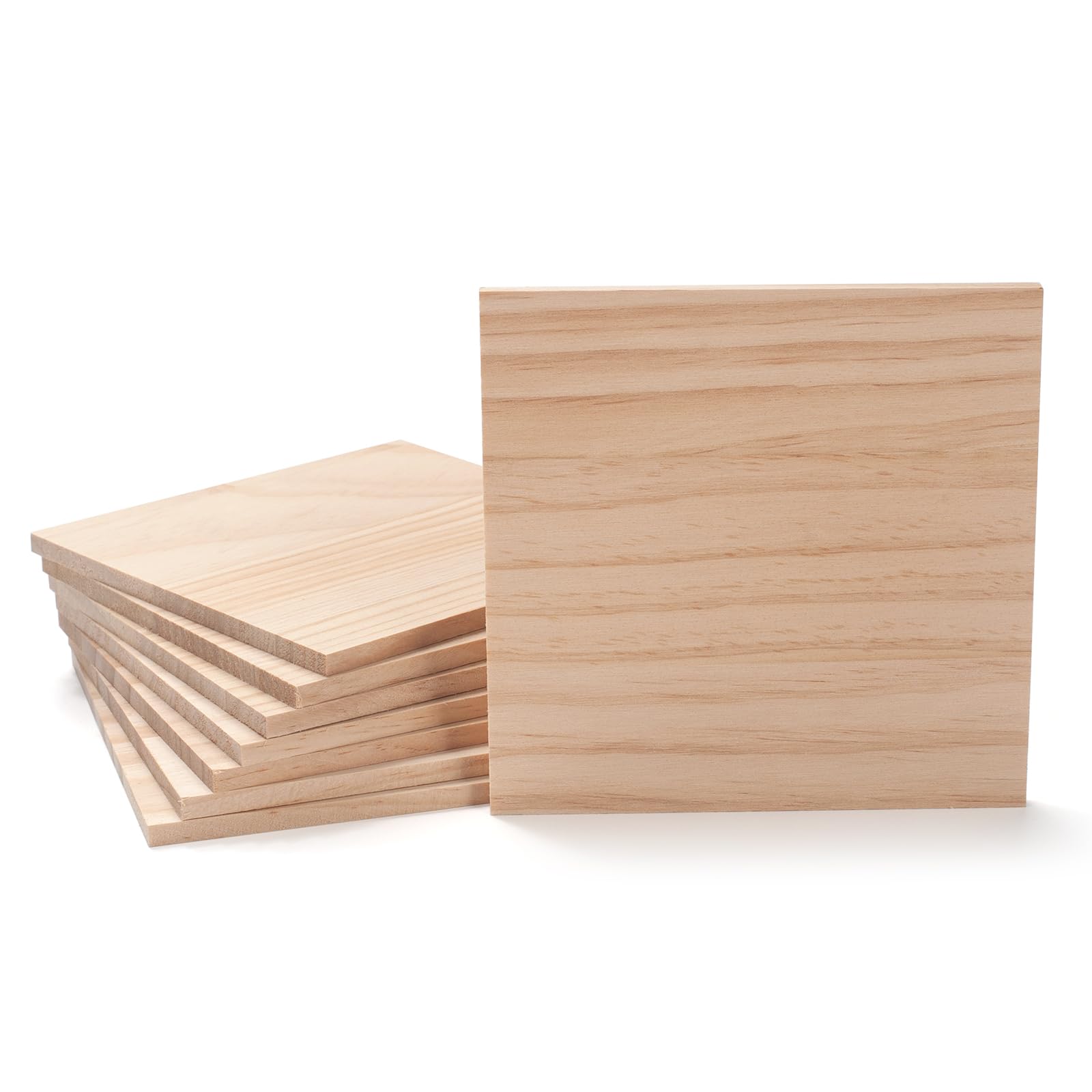 Carrés de blocs de bois de 15x15 cm pour créer des décorations murales peintes en famille