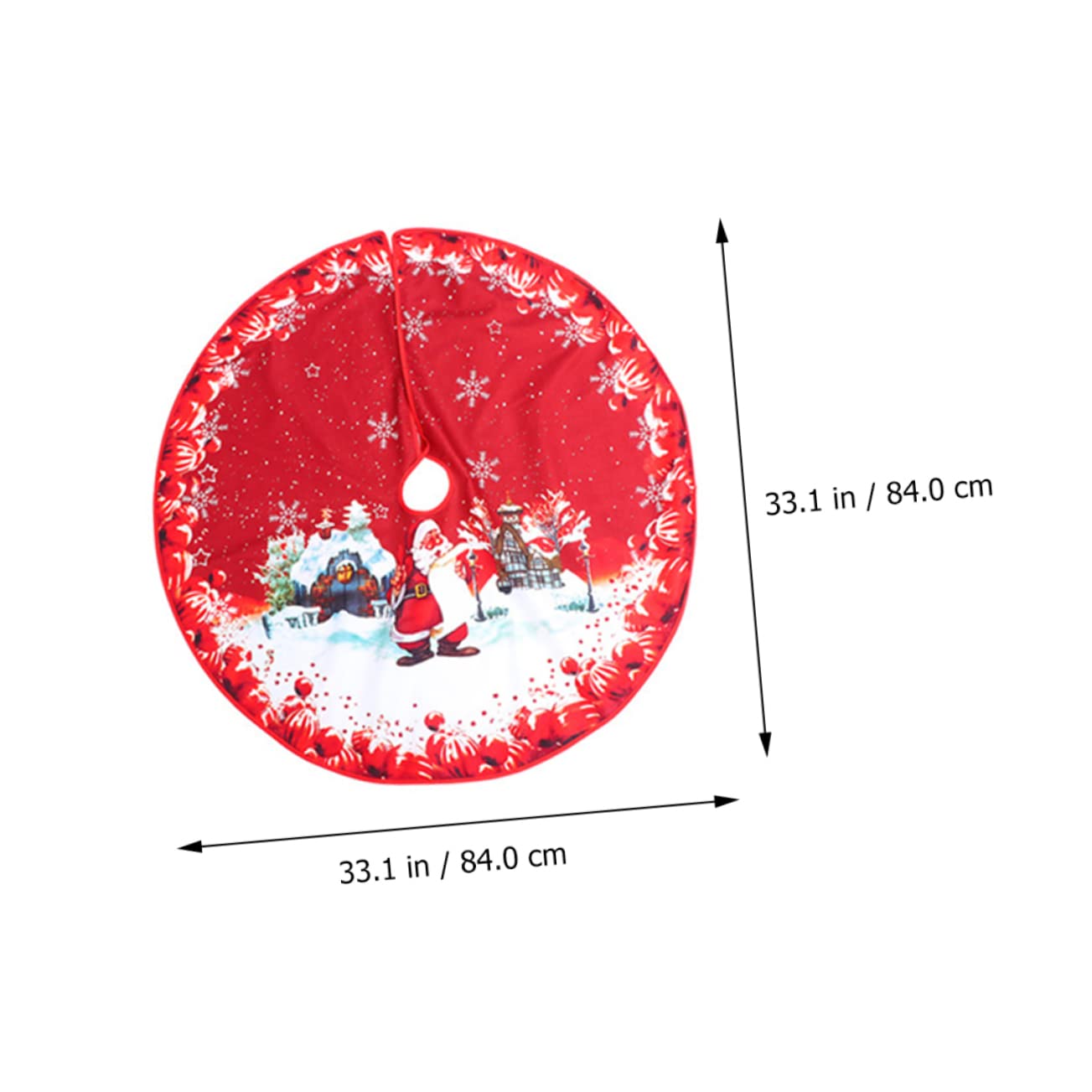 Alipis 3sets Weihnachtsbaumrock Dekorationen Rentierbaum Rock Ornamente Weihnachts Party Weihnachten Party Umstandskleidung Weihnachtsbaumschmuck Baumbodenabdeckung Flanell Rot 2pcs*3