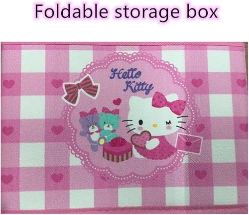 Miniatura 3 de Kerr's Choice Bonita caja de escritorio para niñas, caja de almacenamiento Kawaii, cestas plegables | Decoración de escritorio de oficina para