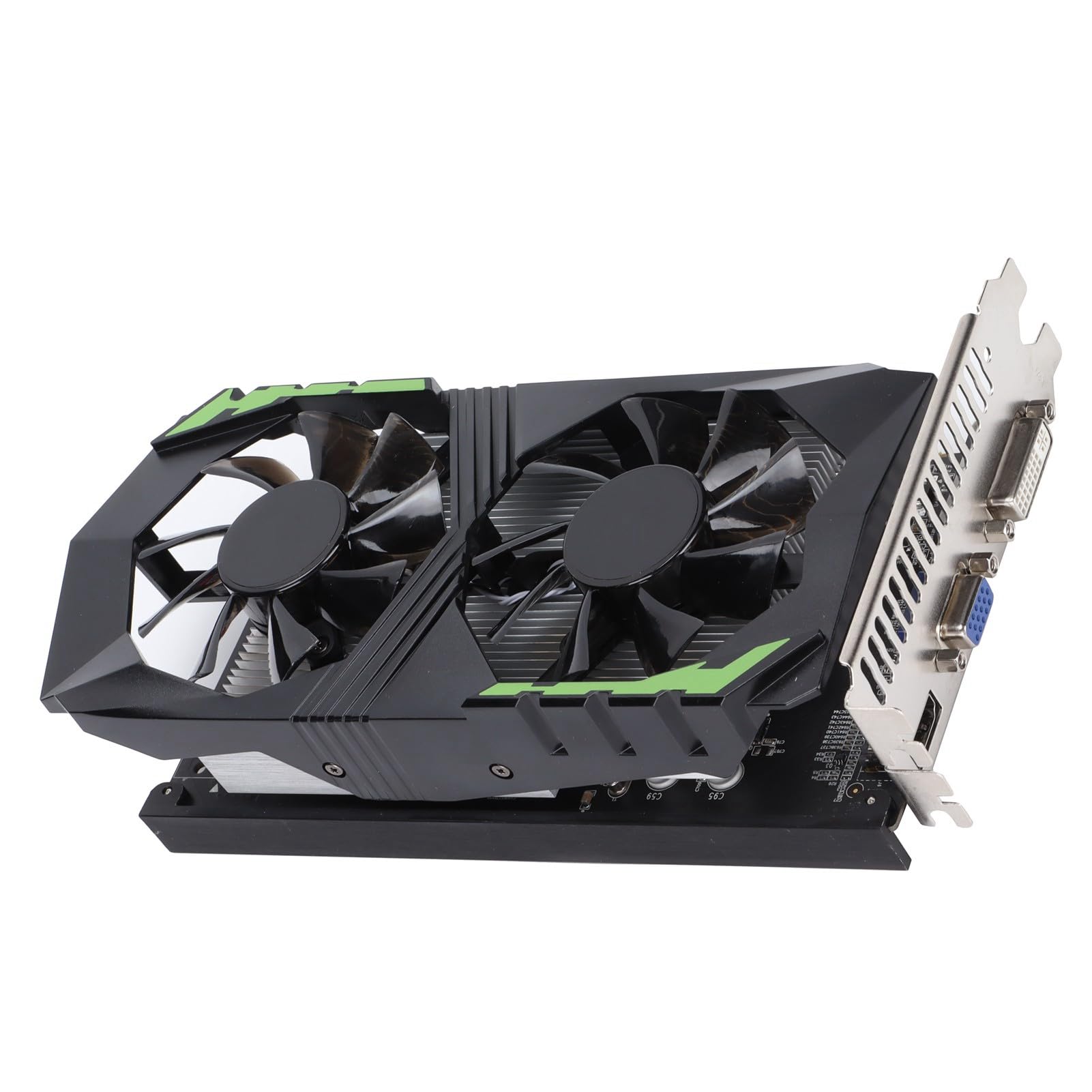 VBESTLIFE Scheda Grafica 1050TI da 4 GB, GPU DDR5 128 Bit, Scheda Video da Gioco PCIE 2.0 da 1350 MHz, Scheda Grafica per Computer Desktop con Porte HDMI, DVI, VGA