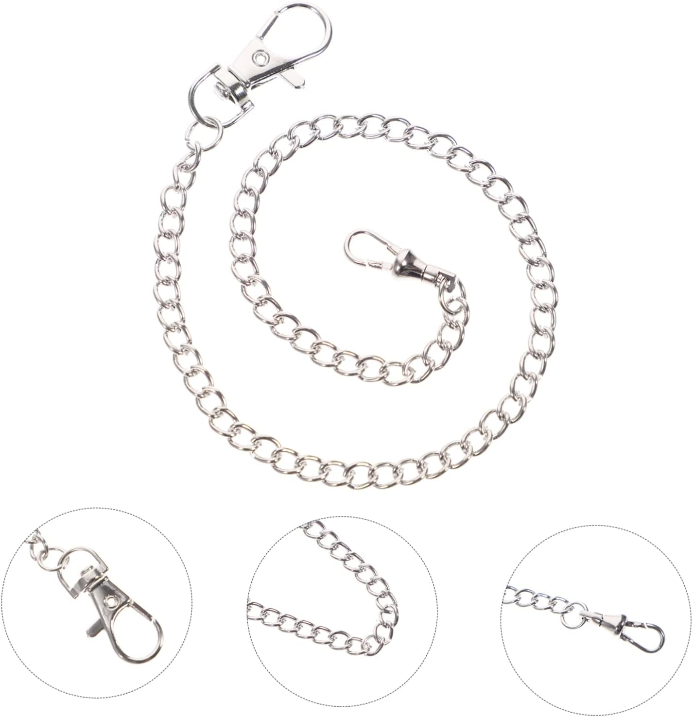 GALPADA Decorative Metal Pocket Watch Chain Lobster Clasp Chain for Men and Women for Vintage Style and Everyday Use