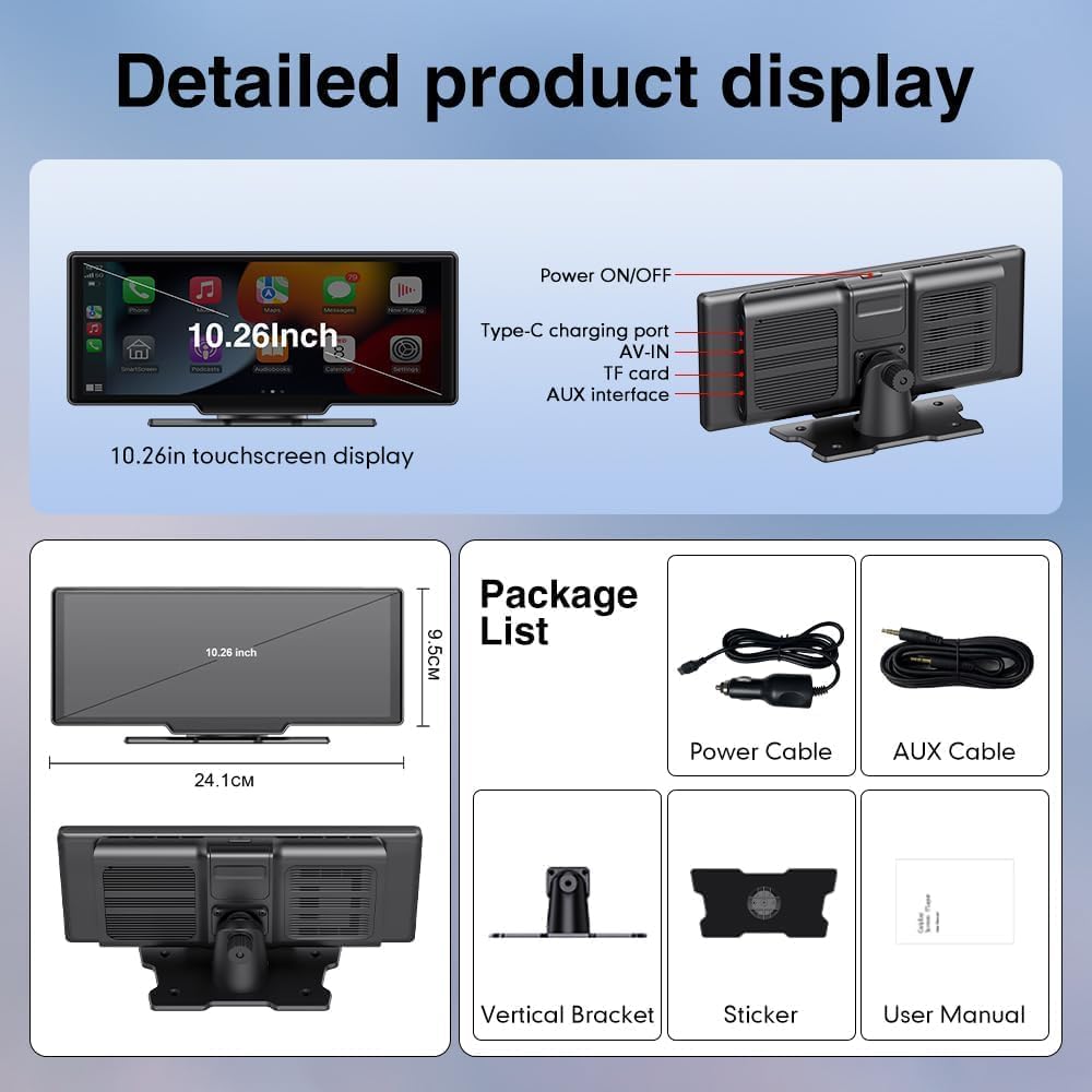 Detailed product display showing dimensions and ports