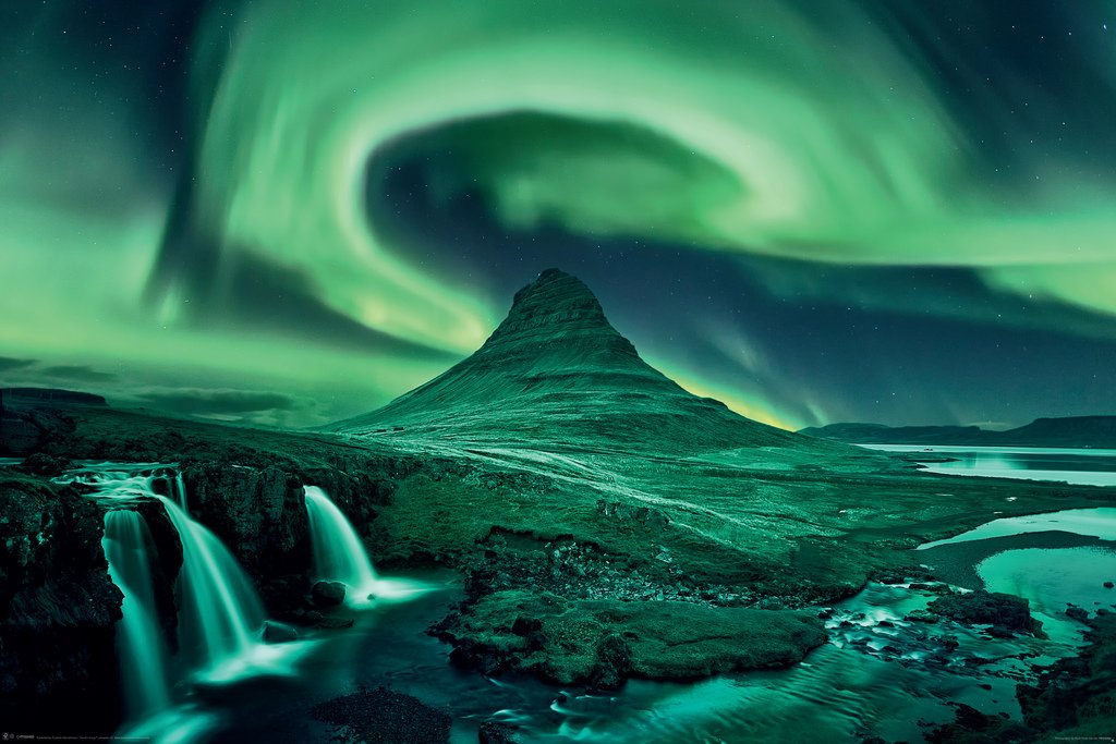 Pyramid InternationalAurora Borealis Maxi Poster, Paper, Multi-Colour, 61 x 91.5 cm