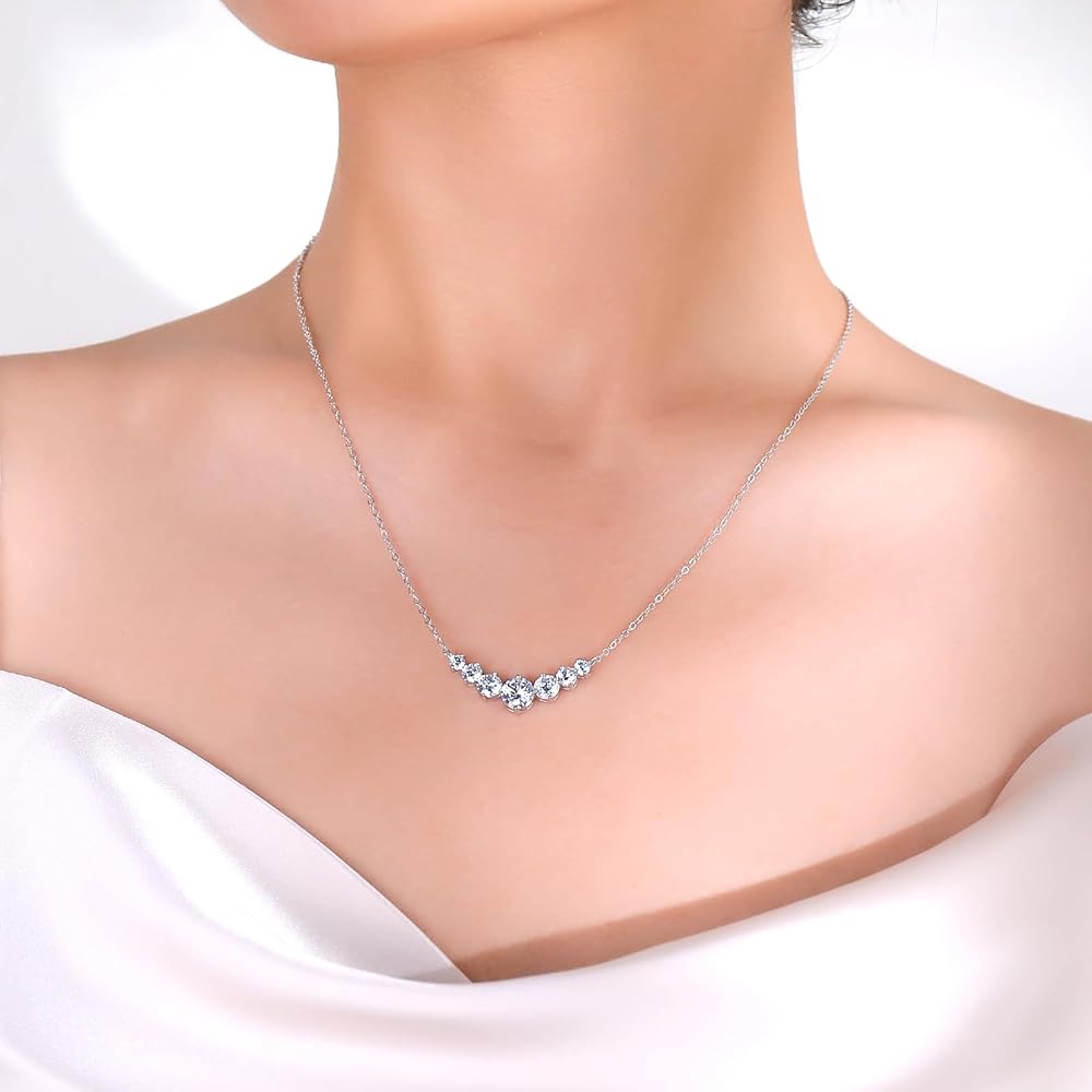 ネックレス・ペンダント TATIANA Silver 925 moissanite 1 carat necklaceDN0002 1706925 ネックレス・ペンダント TATIANA Silver 925 moissanite 1 carat