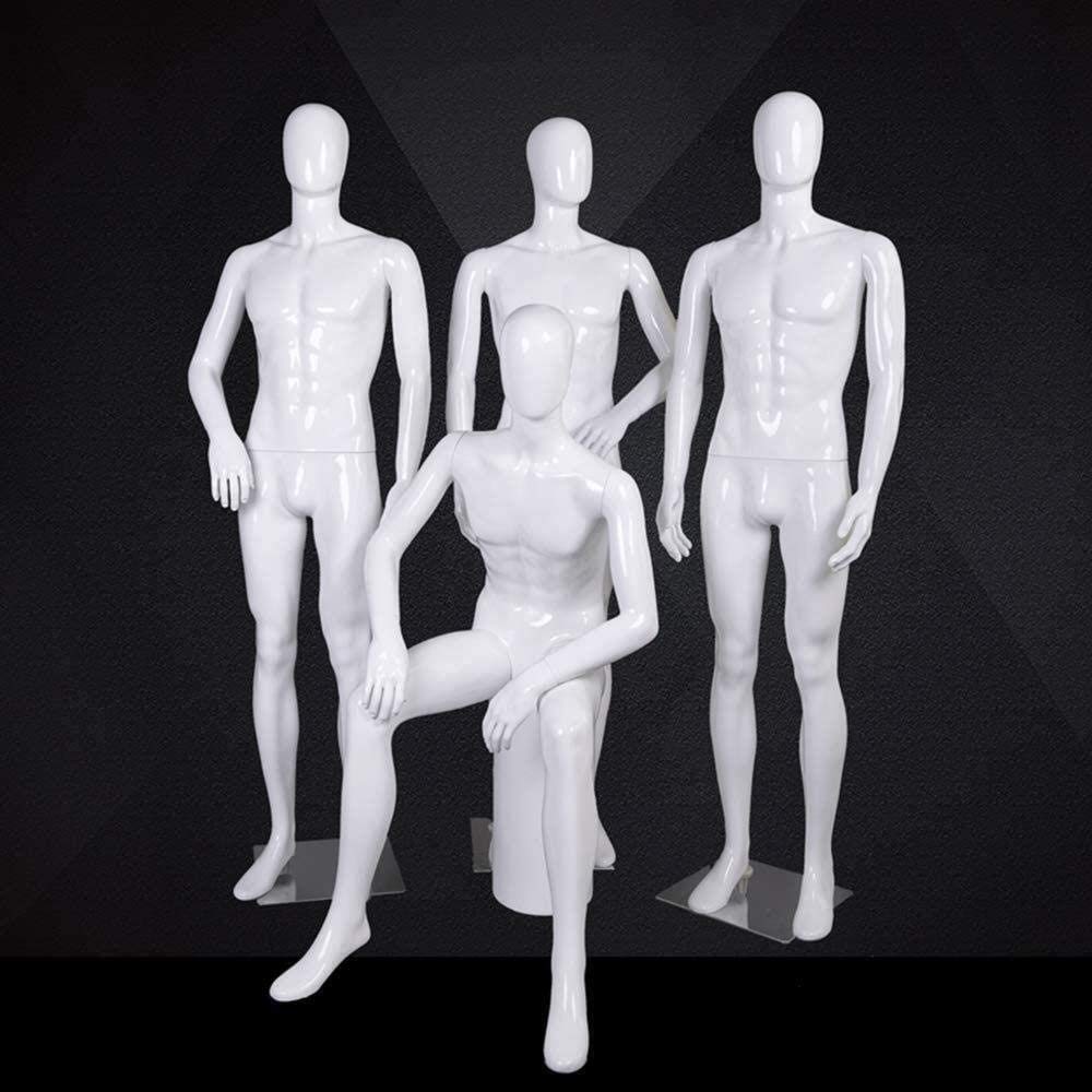 Professionelle Schneider-Dummy-Accessoires für männliche Bekleidungsgeschäfte, Schaufensterständer, Modell-Requisiten, männliche Models, Requisiten, Körper (Farbe: D)