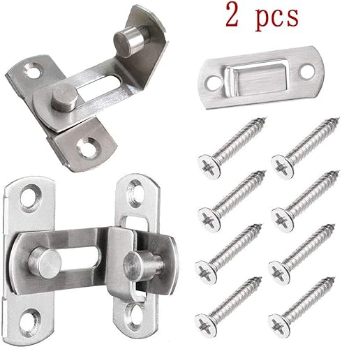 Miniatura 4 de Paquete de 2 pestillos para asegurar puertas