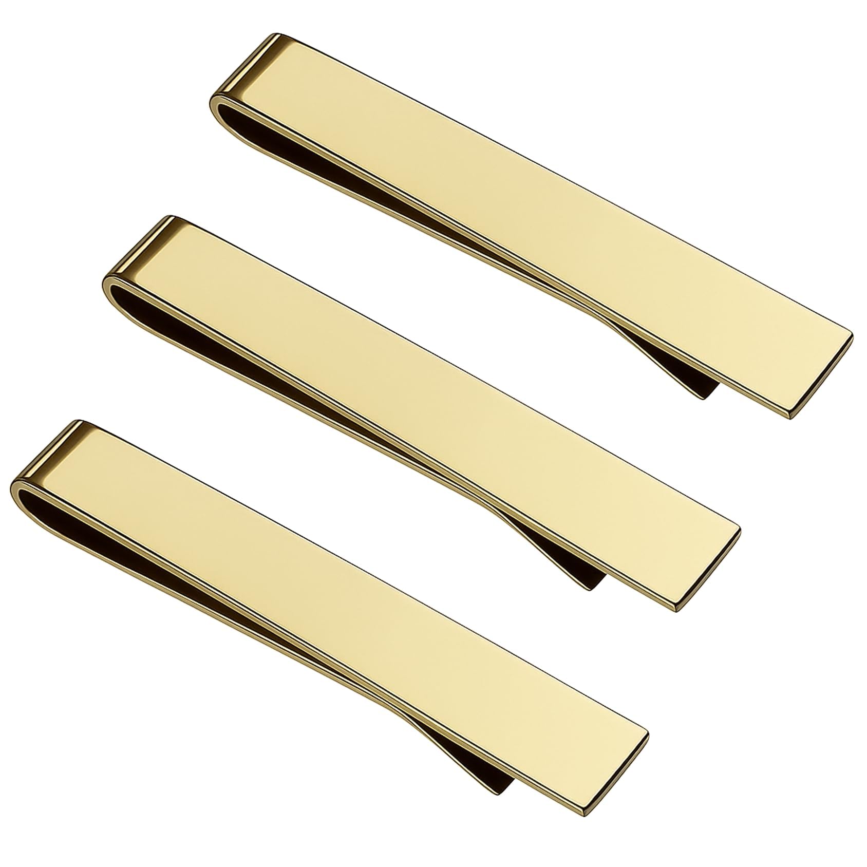 3PCS Tie Pin for Men Formal, Elegant Steel Tie Clip, Professional Accessories for Business Meetings and Wedding Events, Gold Color with Secure Grip Design-image-27