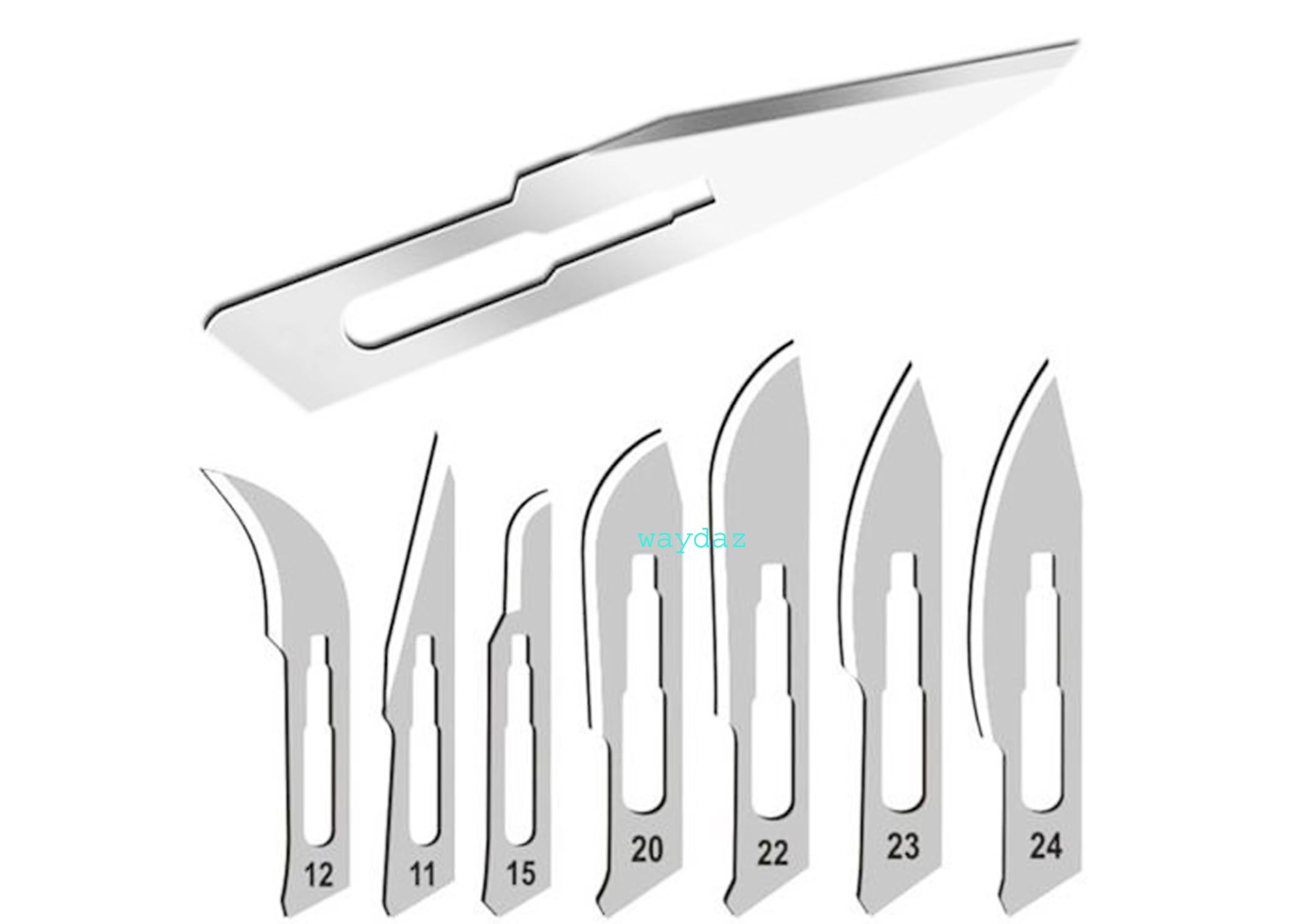 BP HANDLE Blade sterile Carbon Steel Scalpel Blades for Medical and Industrial use (12, PACK OF 30)