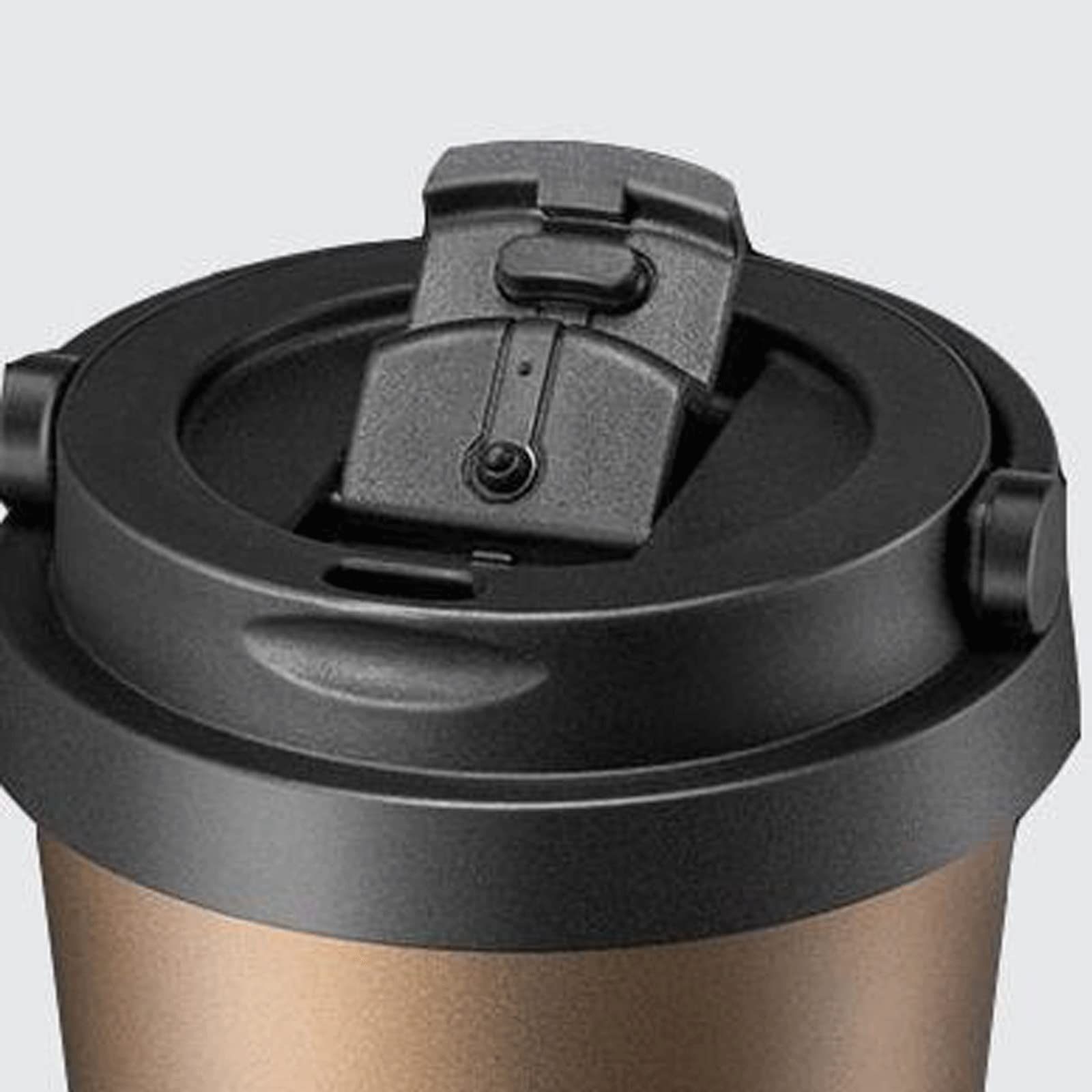 Tazza da Viaggio per tè Tazza da caffè Mark Tazza Termica a Doppio Strato in Acciaio Inossidabile con Rivestimento Elasticizzato