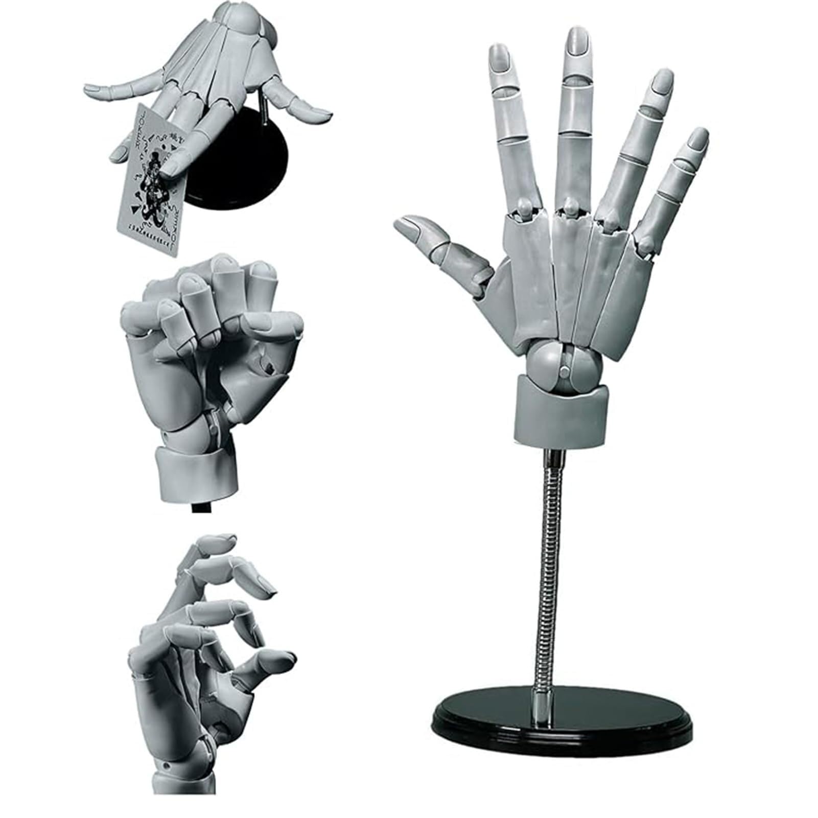 Main de mannequin d'artistes – Modèle de main droite flexible réglable avec articulations mobiles pour afficher, esquisser et peindre