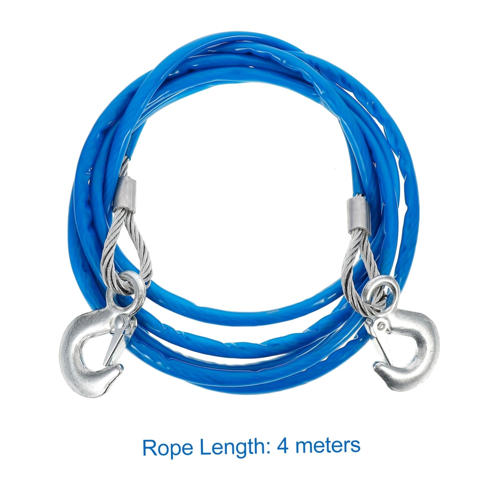 Cuerda de remolque, correa de recuperación de cabrestante resistente para camiones y vehículos, correa de remolque duradera para remolque y recuperación segura de vehículos