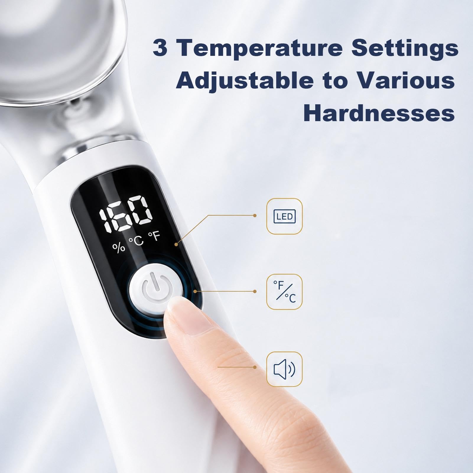Cuillère À Glace Chauffante Rechargeable Avec Batterie Amovible Et Scoop