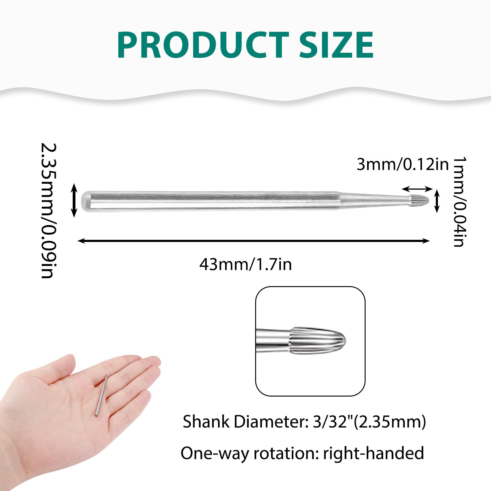 Cuticle Drill Bit - Image 2