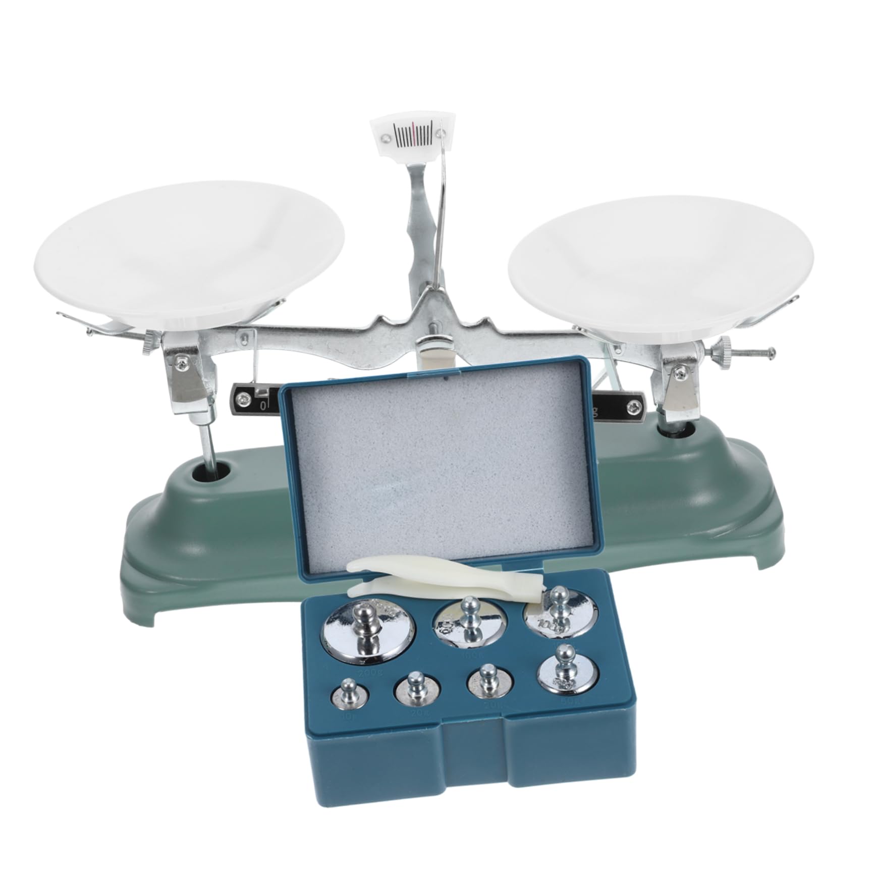 Zerodeko 2 Set strumenti didattici laboratorio peso industriale di grandi dimensioni scale di bilancia a triplo raggio scala a triplo raggio bilancia con pesi gomma da cancellare