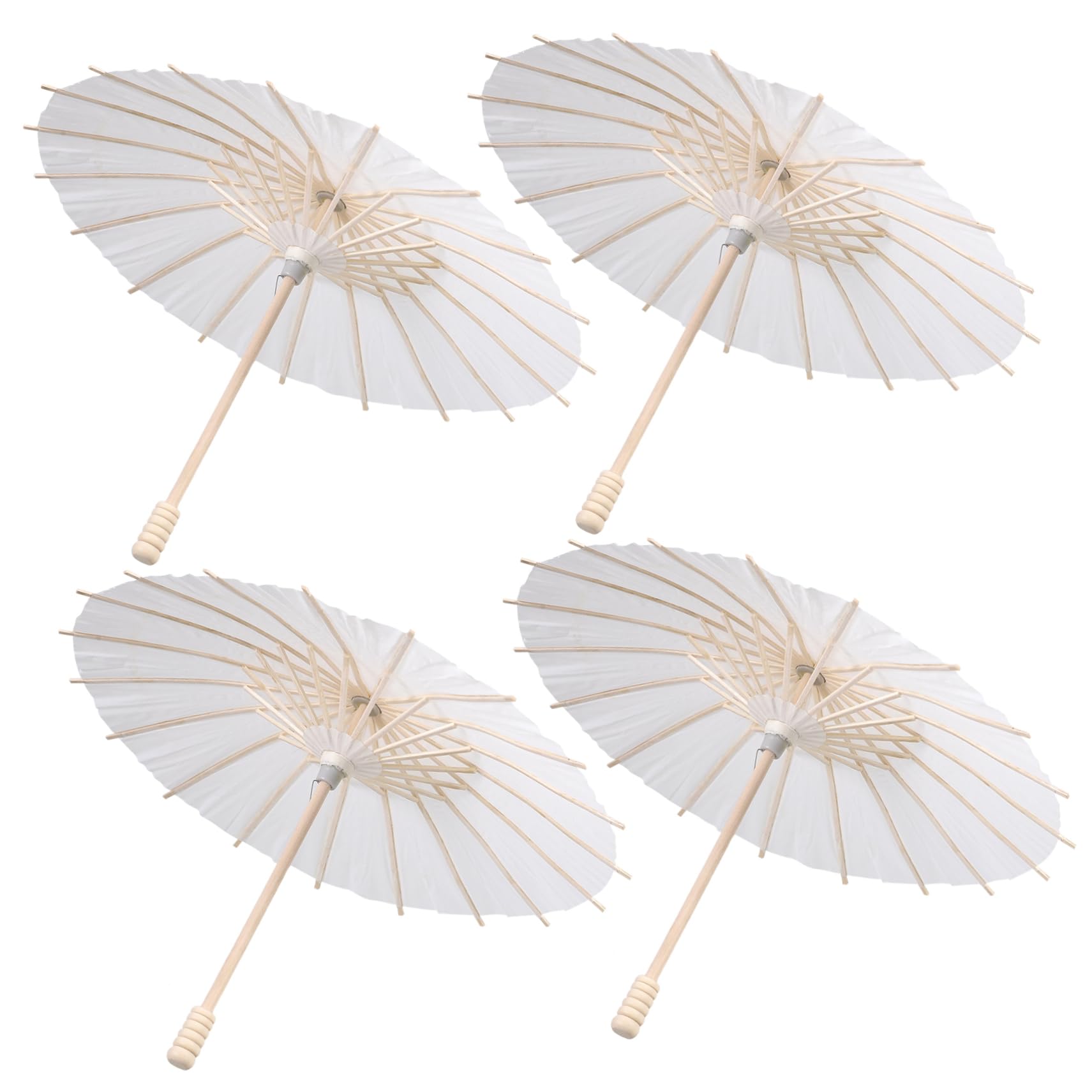 SHERCHPRY 12 Pezzi Ombrellini Parasole Di Carta Bianco Per Decorazioni Matrimonio Feste Casuali E Diy Ombrelli Cerimonia Accessori Artigianali