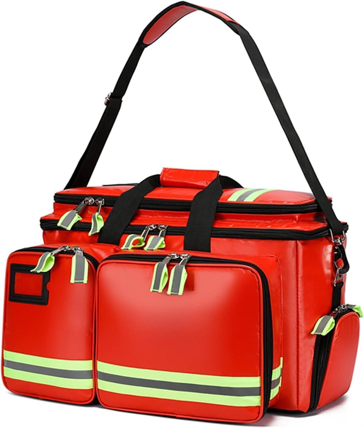 Empty First Aid Kit, Waterproof Compact Emergency Response Trauma Bag for Home, Office, Car, Travel, Outdoor, Camping, Hiking, Boating(Red)