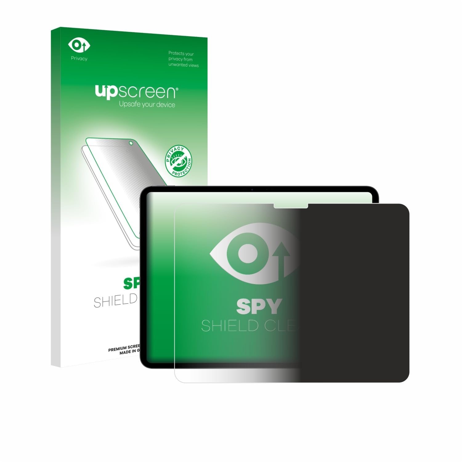 upscreen Blickschutzfolie für Apple iPad Pro 13" 2025 | (im Querformat), Anti-Spy Displayschutz Made in Germany, Privacy Screen Protector Sichtschutz Blaulichtfilter Klare Folie