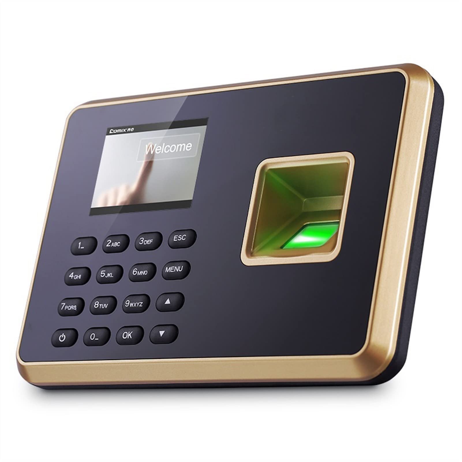 Mthckxjbsuz One Color Clocking In Machine, Time Card Machine A2 Time Clock Biometric Time Attendance Machine Small And Medium-Sized Enterprise Time Card Machine