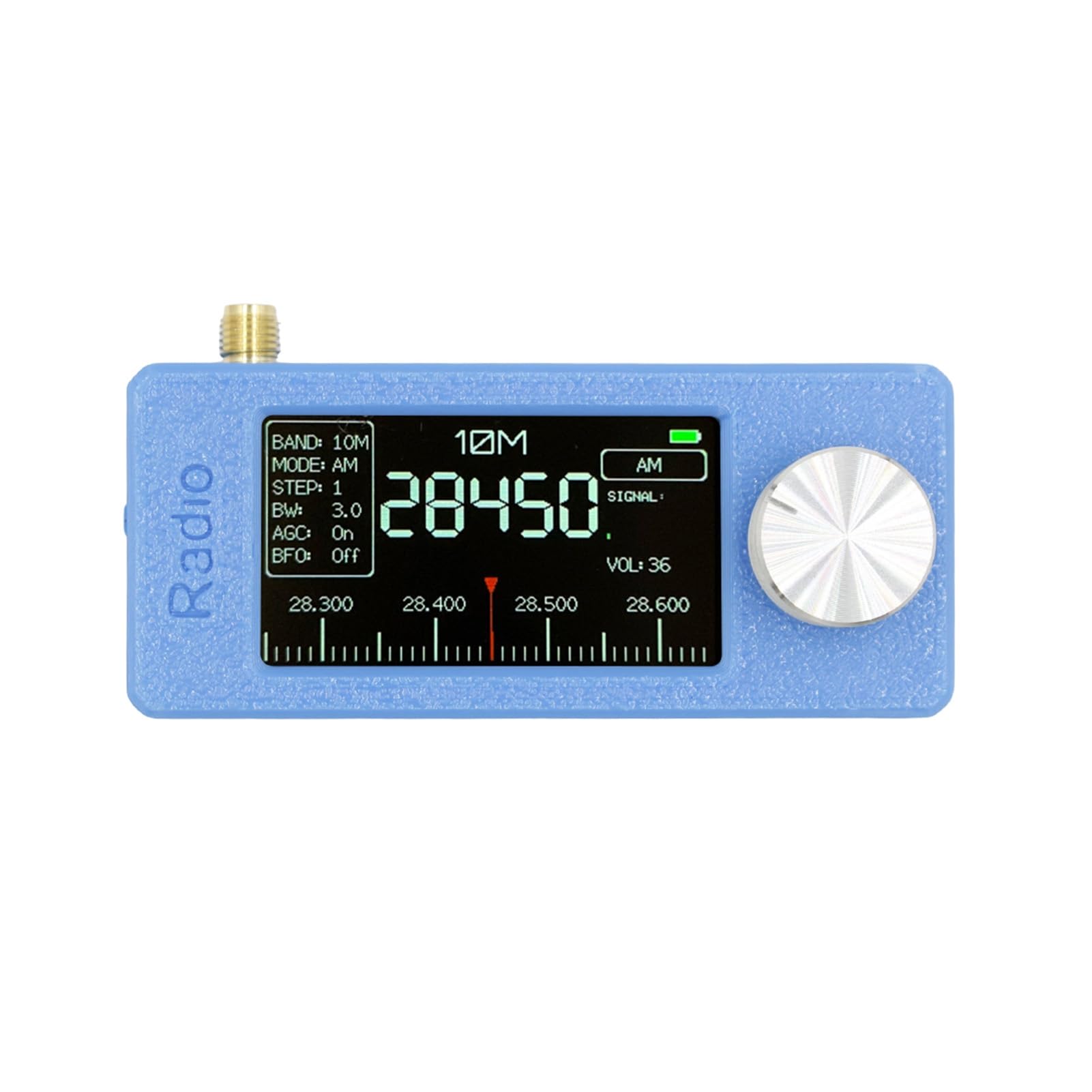 Przenośny odbiornik FM AM/FM z ekranem IPS o przekątnej 1,9 cala, LSB/USB All Band Pocket Mini anteny cyfrowe zasilane bateriami, kompaktowa konstrukcja Ö
