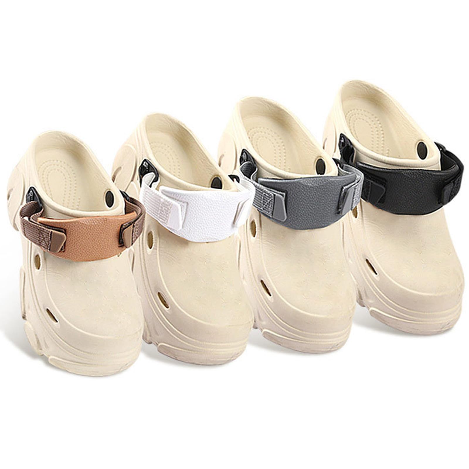 UncleS Loch Schuh Fersenriemen Garten Schuh Ferse Sandalen Verstellbar Strand Hausschuhe Sandalen Riemen Loch Zubehör Schuhe