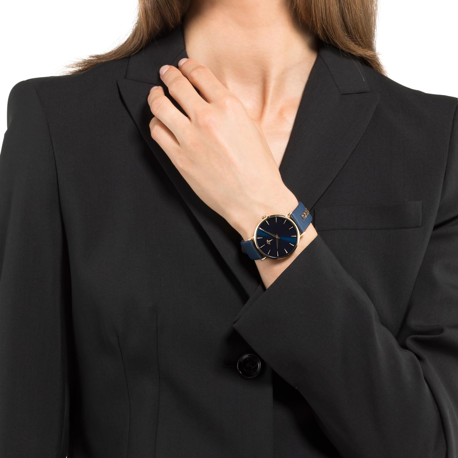 JOOP! Armbanduhr für Damen, Quarzuhr Analog, mit Leder Armband, 5 bar Wasserdicht, Geschenk für Freundin und Frau, Armbanduhr Leder in Uhrenbox