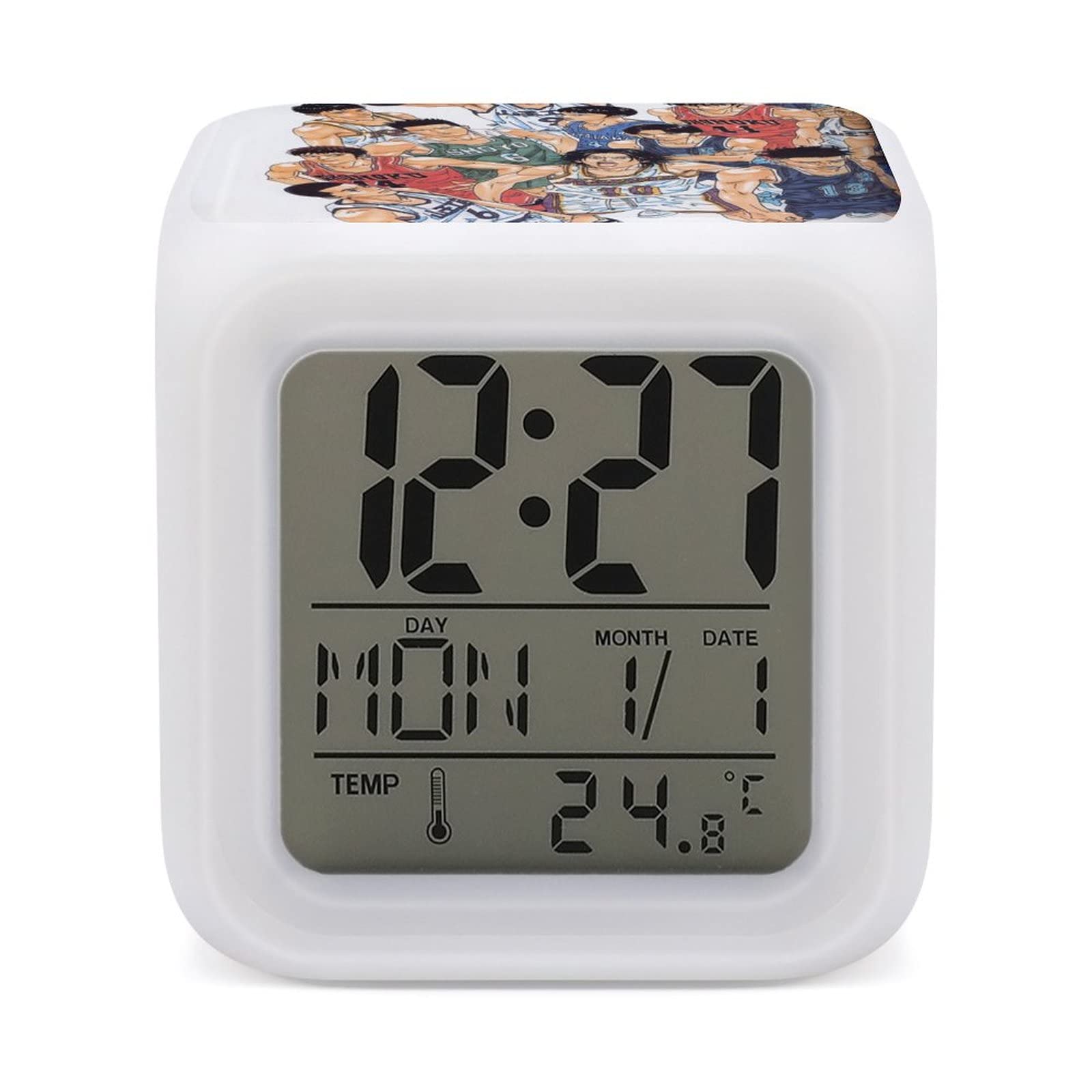 Amazon.co.jp: スラムダンク 桜木花道 流川楓 目覚まし時計 時間どおり