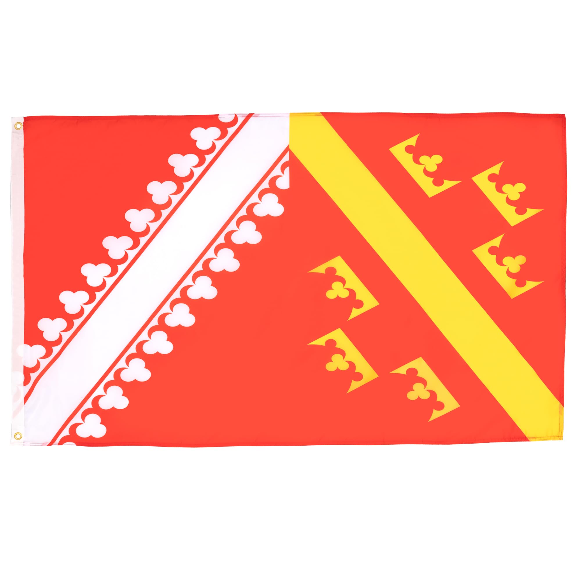 AZ FLAG - Alsace Old Flag - 2x3 Ft - 100D Polyester Former Alsace Banner with Two Metal Grommets - Fade Resistant - Vivid Colors - 2' x 3' Feet - 90x60 Cm
