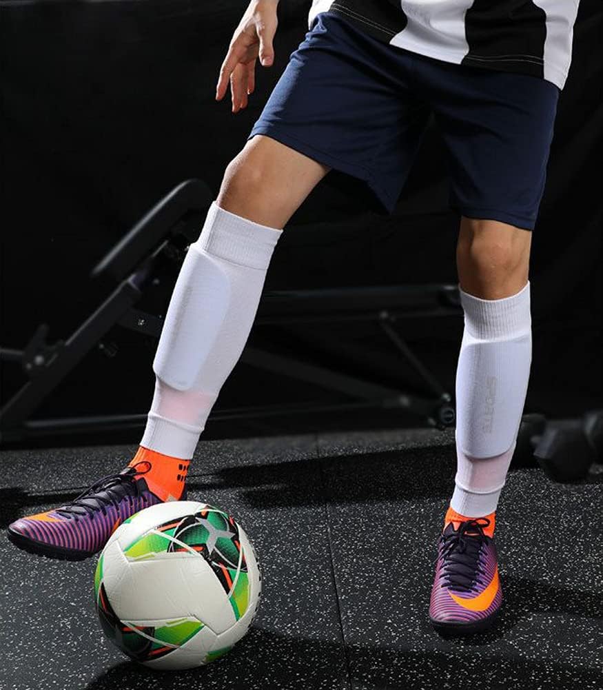 SunnyTong Youth Soccer Shin Guards, 2 Pair Lightweight and Breathable Child Calf Protective Gear Soccer Equipment for Boys Girls Children Teenagers : Everything Else