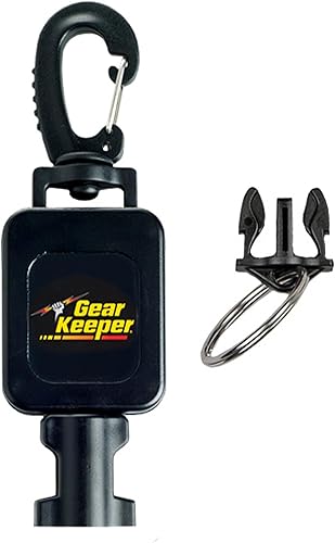 Gear Keeper Hammerhead Industries RT4-5914 Retractor de linterna de buceo de montaje mediano | 1 paquete de clip retráctil de buceo | Accesorios de